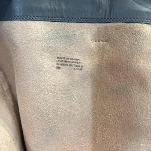 Michael Kors Tall Suede Grey Boot, size 8, 4.5 heel snakeskin details on heel - Picture 8 of 12